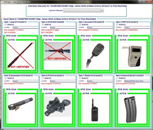 Weapon Tracking using Touch Screens